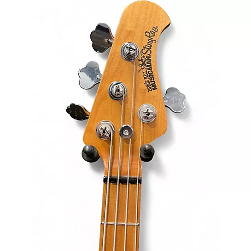 Used Ernie Ball Music Man StingRay Special HH Black Electric Bass Guitar Black - musicians--Friend