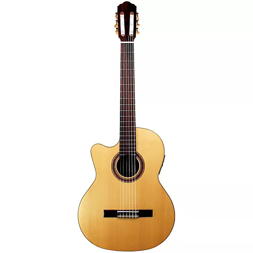 Kremona Rondo Thin Line Left-Handed Classical Acoustic-Electric Guitar Natural - musicians--Friend