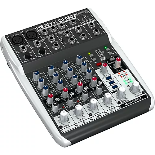 Behringer XENYX QX602MP3 6-Channel Mixer With MP3 Player - musicians--Friend