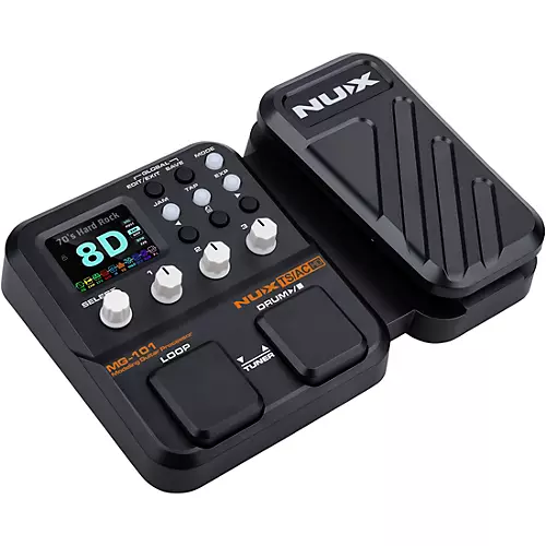 NUX MG-101 Multi-Effects and Amp Modeler Effects Pedal Black - musicians--Friend