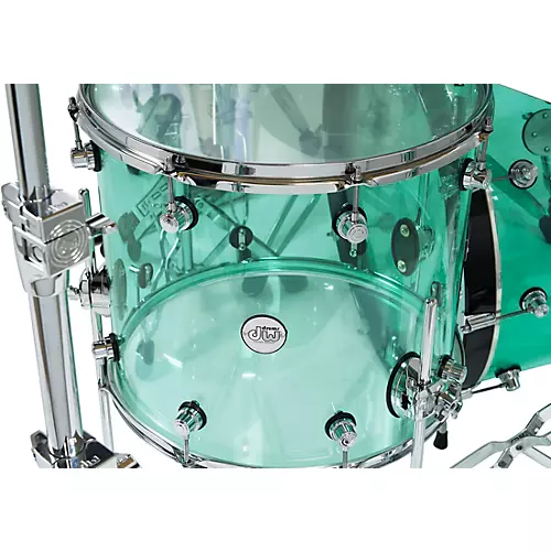 Open-Box Design Series Acrylic 5-Piece Shell Pack With Chrome Hardware Condition 1 - Mint  Sea Glass - musicians--Friend