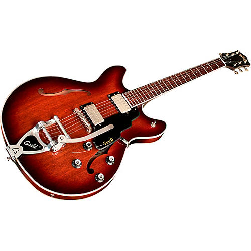 Guild Starfire I DC With Guild Vibrato Tailpiece Semi-Hollow Electric Guitar California Burst - musicians--Friend