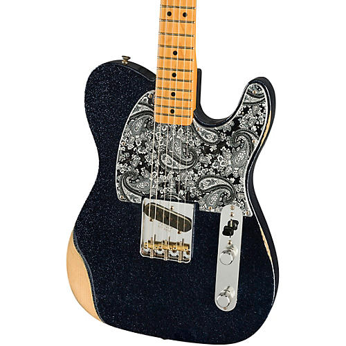 Fender Brad Paisley Esquire Electric Guitar Black Sparkle - musicians--Friend