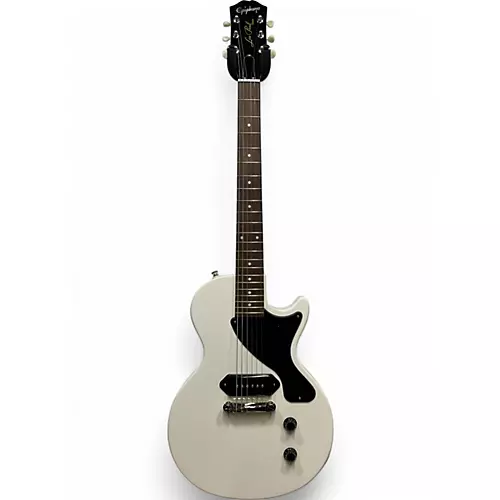 Used Epiphone Epiphone Billie Joe Armstrong Les Paul Jr WHITE Solid Body Electric Guitar WHITE - musicians--Friend