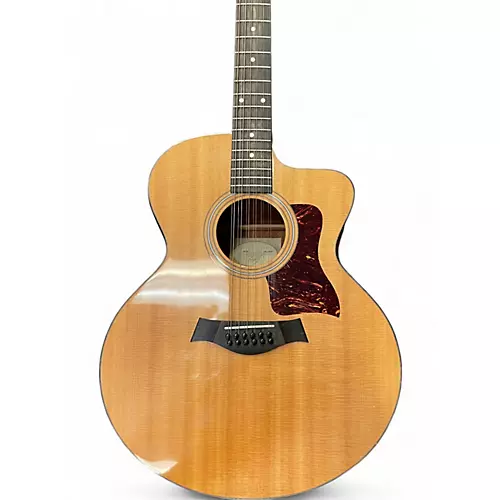 Used Taylor 355-CE Natural 12 String Acoustic Electric Guitar Natural - musicians--Friend