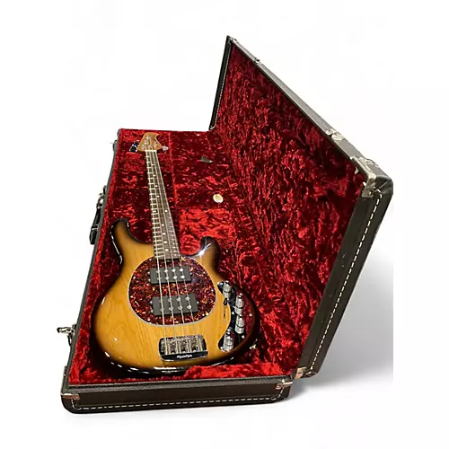 Used Ernie Ball Music Man Stingray HH 4 String BURNT ENDS Electric Bass Guitar BURNT ENDS - musicians--Friend