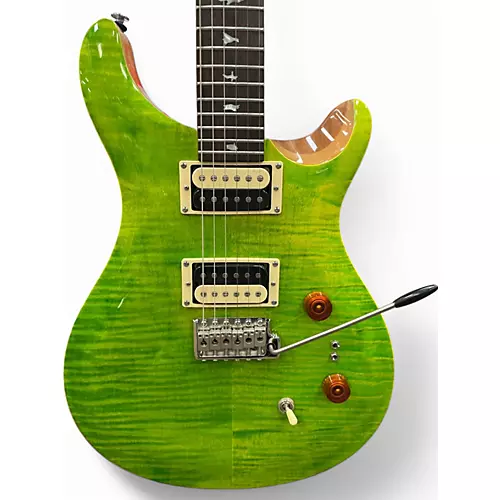 Used PRS SE Custom 24 Green Solid Body Electric Guitar Green - musicians--Friend