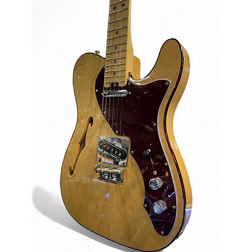 Used 2016 Fender American Elite Thinline Telecaster Natural Hollow Body Electric Guitar Natural - musicians--Friend