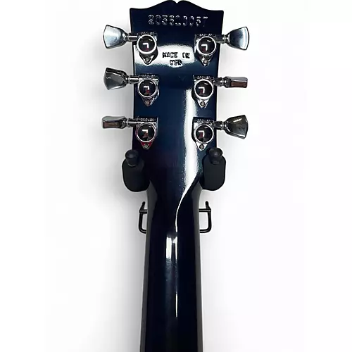 Used 2021 Gibson Les Paul Traditional Pro V Flame Top blueberry Solid Body Electric Guitar blueberry - musicians--Friend