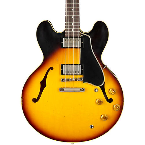 Gibson Custom Murphy Lab 1958 ES-335 Heavy Aged Semi-Hollow Electric Guitar Dirty Blonde - musicians--Friend