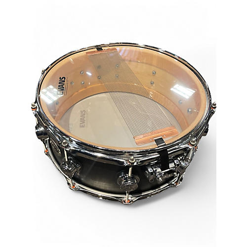 Used DW 14X6.5 Collector's Series Satin Oil Edge Snare Satin Black Drum Satin Black 213 - musicians--Friend