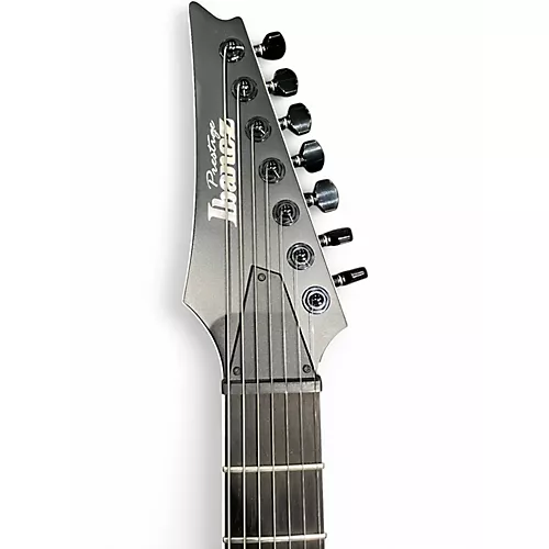 Used Ibanez RGR752AHBF BLACK Solid Body Electric Guitar BLACK - musicians--Friend
