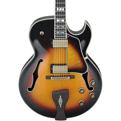 Ibanez LGB30 George Benson Signature Hollowbody Electric Guitar Vintage Yellow Sunburst - musicians--Friend