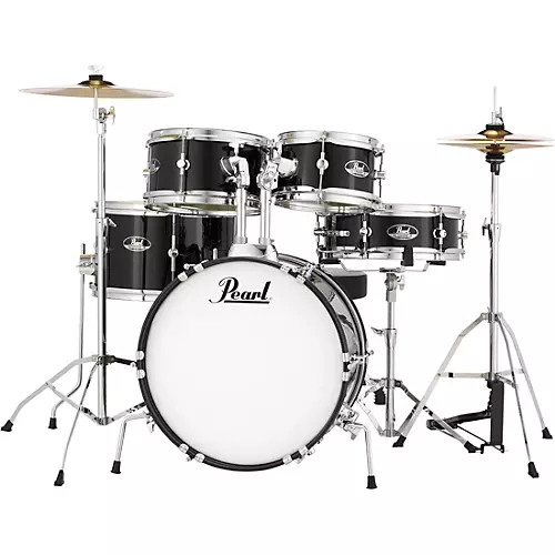 Pearl Roadshow Jr. Drum Set With Hardware and Cymbals Grindstone Sparkle - musicians--Friend