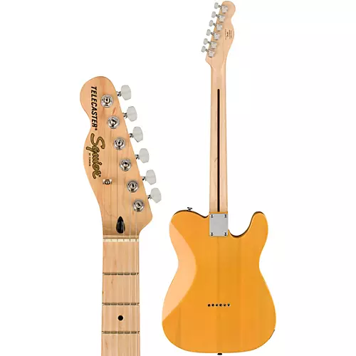 Squier Affinity Series Telecaster Maple Fingerboard Left-Handed Electric Guitar Butterscotch Blonde - musicians--Friend