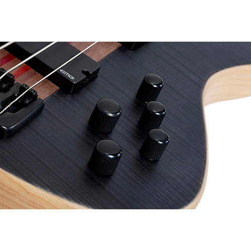 Schecter Guitar Research Charles Berthoud CB-4 Electric Bass See Thru Black Satin - musicians--Friend