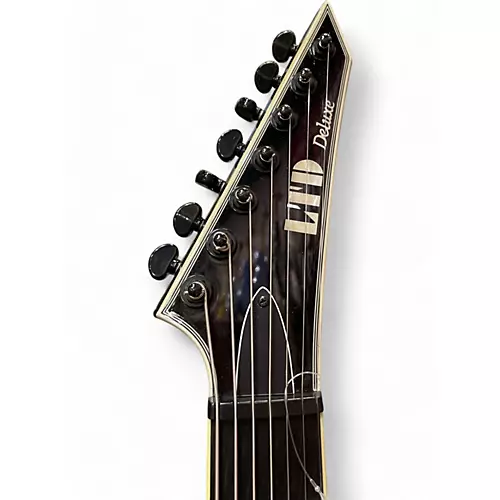 Used ESP LTD MH1007ET Black Solid Body Electric Guitar Black - musicians--Friend