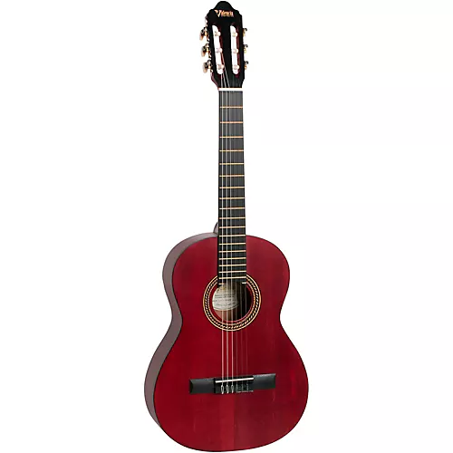 Valencia 200 Series 3/4 Size Classical Acoustic Guitar Transparent Blue - musicians--Friend