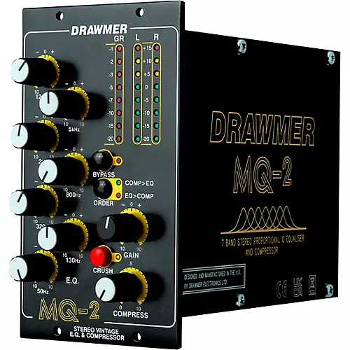 Drawmer MQ-2 Stereo 7-band 500 Series EQ/Compressor - musicians--Friend