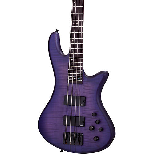 Schecter Guitar Research Limited-Edition Stiletto Studio-4 Bass Transparent Purple Burst - musicians--Friend
