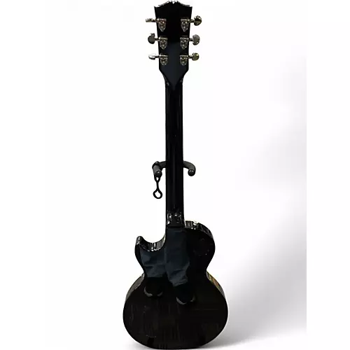 Used Gibson Les Paul Classic Black Solid Body Electric Guitar Black - musicians--Friend
