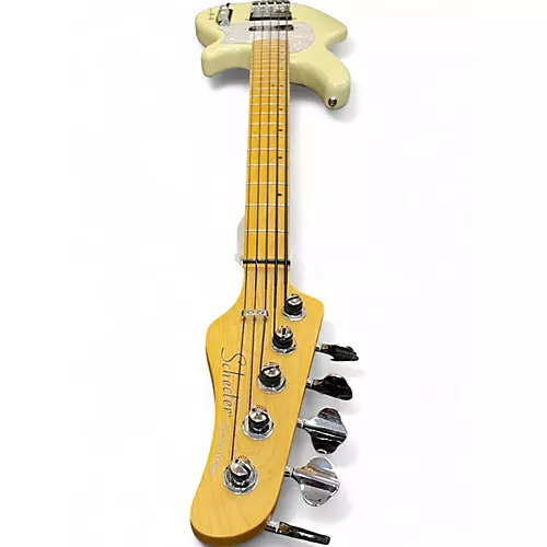 Used Schecter Guitar Research research model t  black Electric Bass Guitar black - musicians--Friend