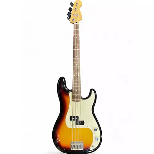 Used Fender Player Precision Bass Tobacco Sunburst Electric Bass Guitar Tobacco Sunburst - musicians--Friend