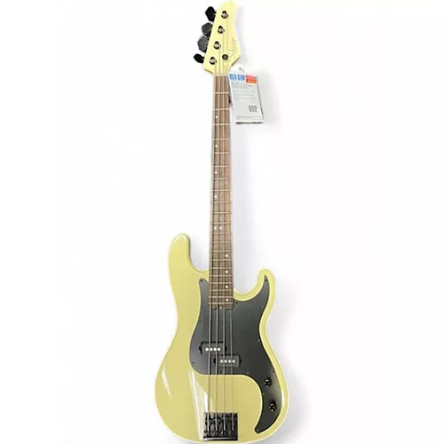 Used Schecter Guitar Research P4 Classic White Electric Bass Guitar Classic White - musicians--Friend