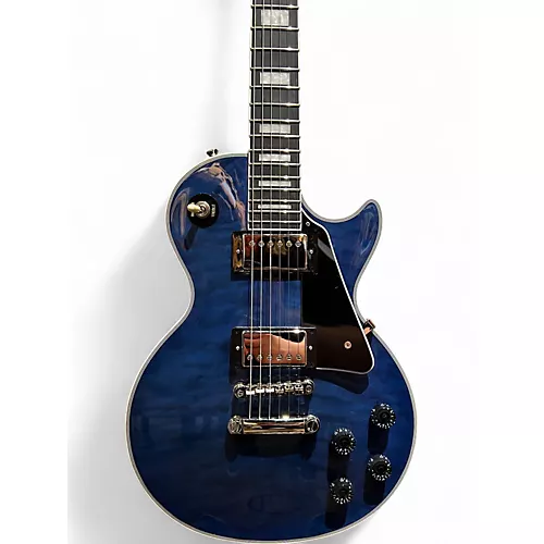 Used Epiphone Les Paul Custom VIPER BLUE Solid Body Electric Guitar VIPER BLUE - musicians--Friend