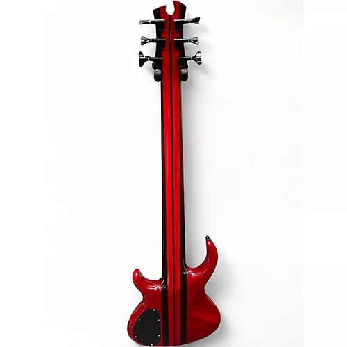 Used Tobias Korean 6 String bass Transparent Red Electric Bass Guitar Transparent Red - musicians--Friend