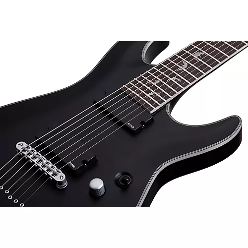 Schecter Guitar Research Damien Platinum 7-String Electric Guitar Satin Black - musicians--Friend
