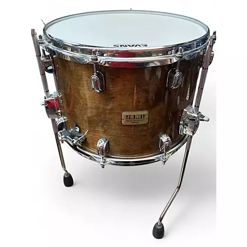 Used TAMA 14X10 S.L.P. Duo Birch Transparent Mocha Drum Transparent Mocha 217 - musicians--Friend