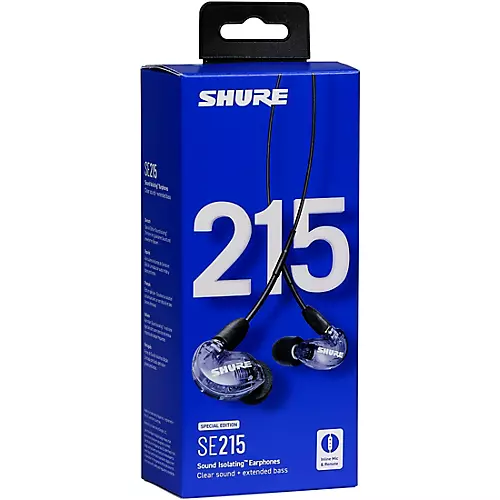 Shure SE215 Special-Edition Sound Isolating Earphones Purple - musicians--Friend