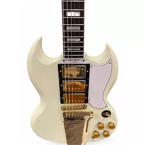 Used Epiphone 1963 LES PAUL INSPIRED Classic White Solid Body Electric Guitar Classic White - musicians--Friend