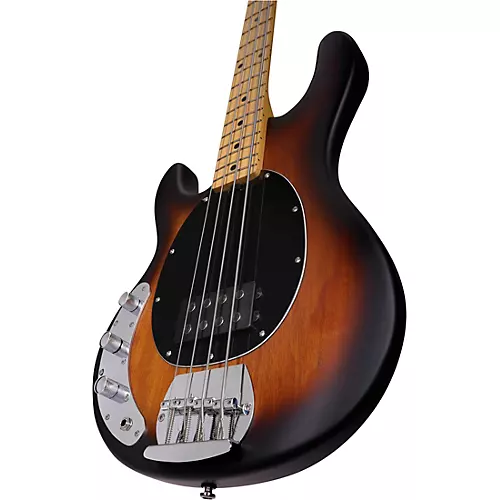 Sterling by Music Man StingRay Ray4LH Maple Fingerboard Left-Handed Electric Bass Vintage Sunburst - musicians--Friend
