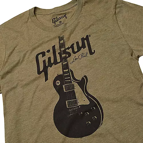 Gibson Les Paul Tee Medium Olive Green - musicians--Friend