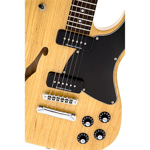 Fender Jim Adkins JA-90 Telecaster Thinline Electric Guitar Arctic White - musicians--Friend