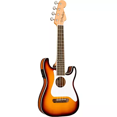 Fender Fullerton Stratocaster Acoustic-Electric Ukulele Black - musicians--Friend