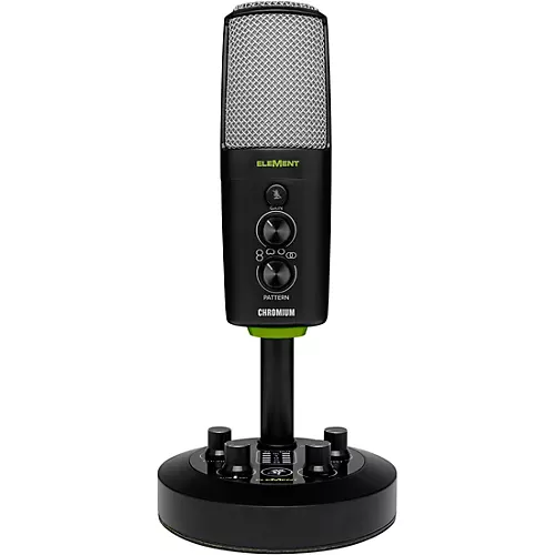 Open-Box Mackie EM-CHROMIUM Premium USB Condenser Microphone With Built-in 2-Channel Mixer Condition 2 - Blemished  197881102937 - musicians--Friend