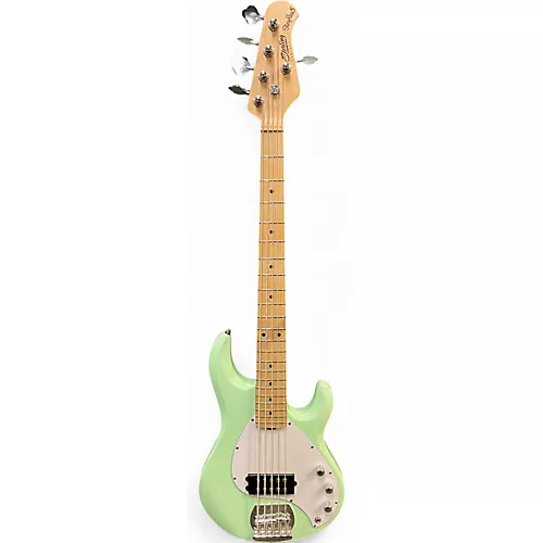 Used Sterling by Music Man Ray5 5 String Surf Green Electric Bass Guitar Surf Green - musicians--Friend