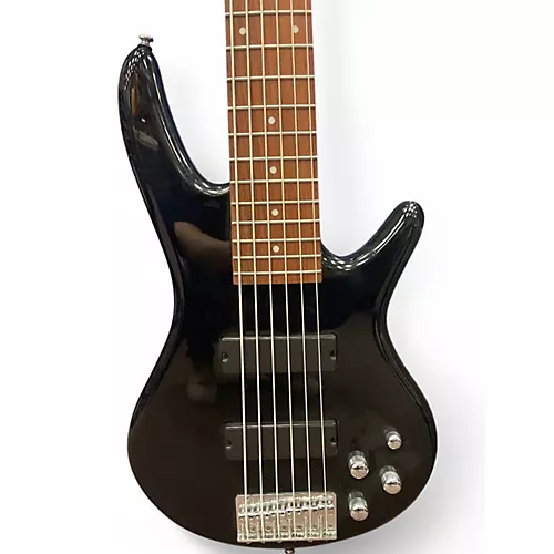 Used Ibanez GSR206 6 String Black Electric Bass Guitar Black - musicians--Friend