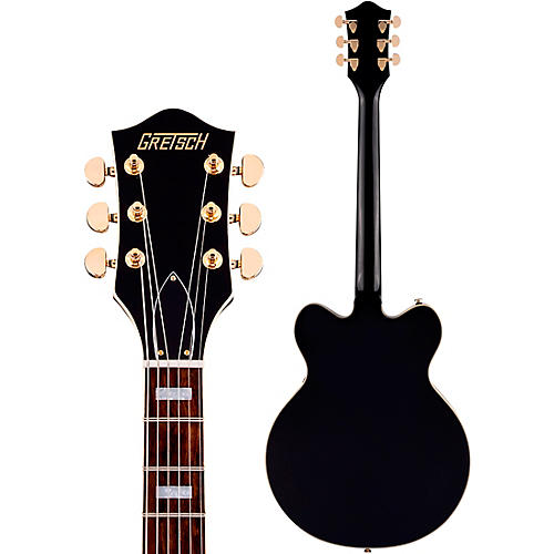 Gretsch Guitars G2627T Streamliner Center Block 3-Pickup Cateye With Bigsby Electric Guitar Black - musicians--Friend
