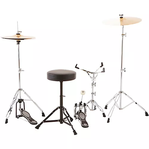 Ludwig BackBeat Complete 5-Piece Drum Set With Hardware and Cymbals Metallic Purple Mist - musicians--Friend