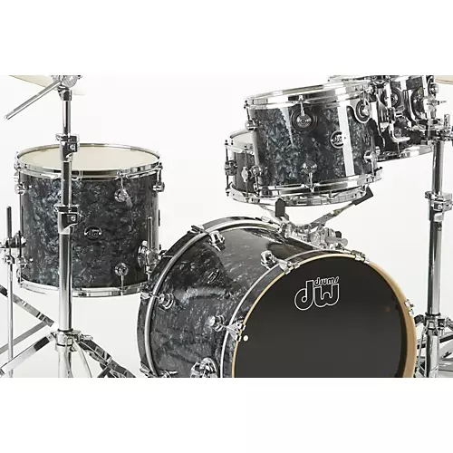 DW Performance Series 5-Piece Shell Pack Black Diamond with Chrome Hardware - musicians--Friend