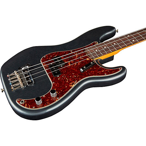 Fender Custom Shop Sean Hurley Signature 1961 Closet Classic Precision Bass Guitar Aged Charcoal Frost - musicians--Friend