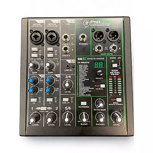 Used Mackie PRO FX6 Powered Mixer - musicians--Friend