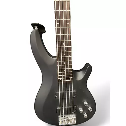 Used Schecter Guitar Research C-5 deluxe Black Electric Bass Guitar Black - musicians--Friend
