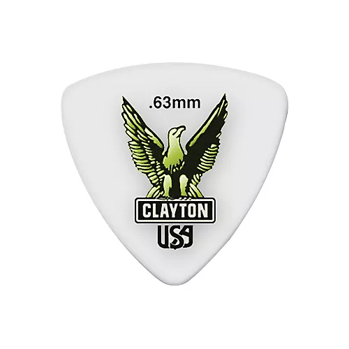 Clayton Acetal Rounded Triangle Guitar Picks 1.26 mm 1 Dozen - musicians--Friend