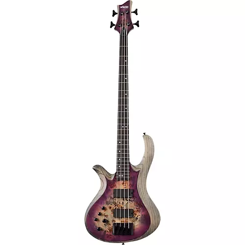 Schecter Guitar Research Riot-4 Left-Handed 4-String Electric Bass Aurora Burst - musicians--Friend