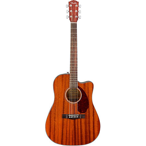 Fender CD-140SCE All-Mahogany Dreadnought Acoustic-Electric Guitar with Case Mahogany - musicians--Friend